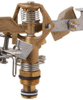 Two Pack Half Inch BRS Sprinkler Head Connection Fitting tailored for impact heads with anti backsplash valve.