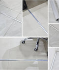60 Inch Aluminum Alloy Cable Raceway Self Adhesive Cable Management Strips With Cover 2 Pack Floor Cable Protector in office setup