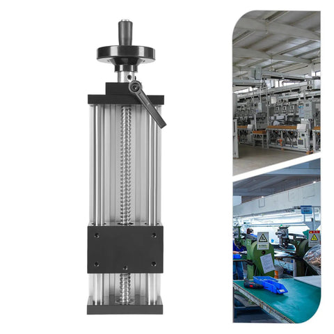 Heavy Duty Dual Axis Manual Linear Slider Stage Built Like A Tank With Rugged Aviation Grade Aluminum Chassis 150 Millimeter, front view highlighting intricate design.