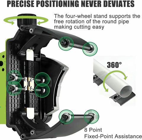 Pro Grade Automatic Pipe Cutting Machine With Cold Cutting Tech And Dual Saw Blades showing precise positioning mechanism