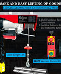 Handle Heavy Lifting Jobs Like A Pro With This Two In One Electric Hoist featuring dual remotes and 3ft wired control.