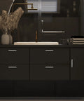Bathroom vanity with 30 Pack 6 Inch Curved Cabinet Pulls Brushed Nickel Zinc Alloy for Kitchen Cupboards And Drawers