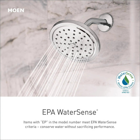 Eva Tub Shower System With Rain Showerhead Chrome Finish Valve Not Included No Fuss Install Requires Posi Temp Valve