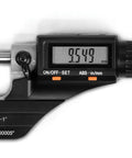 Precision Digital Micrometer For Machine Shops And Engineering Projects Featuring Bright Lcd Screen with a resolution of .00005 inches