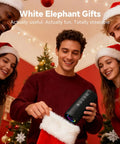 People wearing festive hats with Rugged Portable Bluetooth Speaker With 24W Stereo Sound Deep Bass TWS Pairing IPX7 Waterproof.