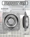 Product dimensions of Brand New 1-3/4 Inch Round Bore Disc Harrow Flange Bearing Unit With Triple Lip Seals Chevron High Temp Grease 5X5 Pattern.