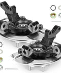 Front Steering Knuckle And Wheel Bearing Hub Assembly Pair For Jeep Compass Patriot Dodge Caliber 2007 2017 heavy duty steel build with components.