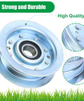 Heavy Duty Idler Pulley Replacement For John Deere GY22172 And GY20629 Fits 42 Deck D130 Mower Parts, close-up view showing durability.