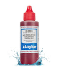 R0004 pH Indicator Reagent 2 Ounce Dropper Bottle for 2000 Series Comparator Precision Acid Base Test Kit Accessory Pro Grade pH Indicator for Accurate Color Change Readings, red bottle