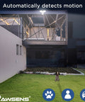 Super Bright LED Motion Sensor Security Light Outdoor, 2 Head Adjustable illuminating yard at night
