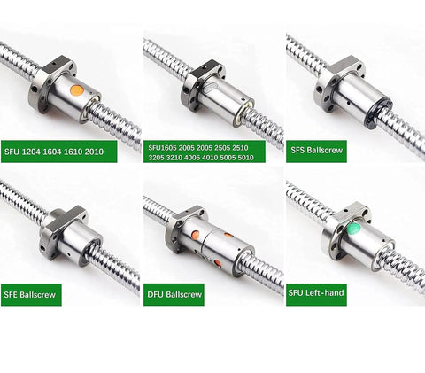 Upgrade Your CNC Rig With This Badass 40Mm Anti Backlash Ball Screw Kit Featuring SFU 1204 1604 1610 2010 details with coupling.