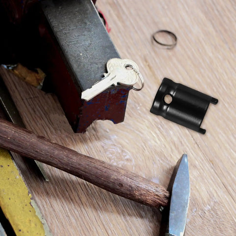 Built Tough Adjustable Clutch Fork Alignment Sleeve Socket Wrench on workbench next to tools and key.