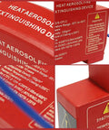 No Sweat Setup Automatic Fire Suppressors With Heat Sensors Slick Din Rail Snap On Design For Home Electrical Panels showing red extinguishing device highlights.