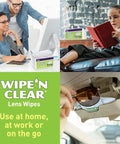 Biodegradable Lens Wipes Pre Moistened For Glasses Screens And Lenses Streak Free Quick Dry Individually Wrapped 225 Count