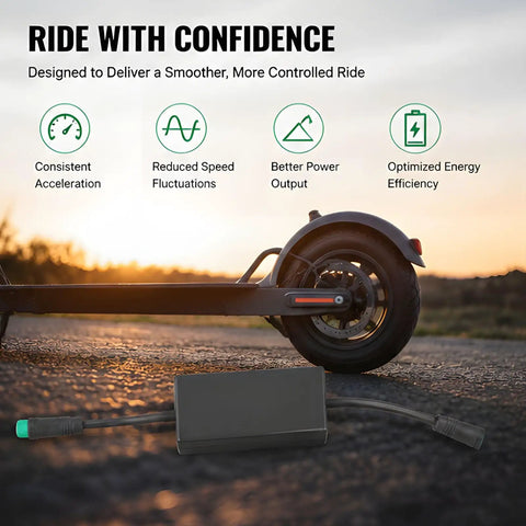 Compact Scooter Speed Controller Accessory With ABS Housing Replacement Control Unit For Electric Scooters Inline Cable Connected Design