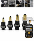 Heavy Duty Rivet Nut Setting Tool Kit With GCR15 Steel Nosepiece And 12.9 Grade Mandrel For M3 To M12 Blind Inserts displayed.