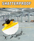 Shatterproof Beastly Bright 100Ft LED Construction String Lights 130W 16000 Lumens Industrial Grade IP65 Waterproof