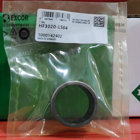 HF3020L564 One-Way Needle Roller Clutch Bearing Drawn Cup 30X37X20MM in packaging for vehicle components.