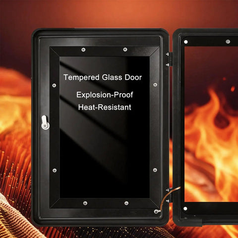 Heavy Duty Rugged As Nails Outdoor EV Charger Enclosure For Wall Mounted Stations Made From Cold Rolled Steel with tempered glass door.