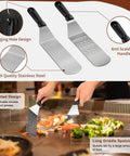 Blackstone Griddle Accessories Kit 27Pcs for Flat Top Grills Camp Chef Compatible with spatulas in use on griddle