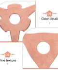 Close-up of rose gold component from Dent Puller Rings Kit For Auto Body Repair, 50 Piece Iron Dent Removal Tool Set For Sheet Metal