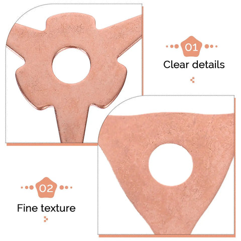 Clear details of dent puller ring in the Dent Puller Ring Set For Automotive Body Repair Pro Grade Sheet Metal Fix.