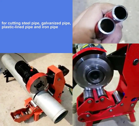 Built Different Heavy Duty Electric Pipe Tubing Cutter With Smooth Operator Hydraulic Pipeline Cutting Machine For cutting steel and galvanized pipe.