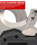 Rechargeable Ratchet Cable Cutter For Aluminum And Copper Cables Cordless Armored Cable Cutting Tool with cleaning brush close-up