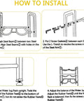 Installation instructions for 5 Gallon Water Jug Rack With 3 Tiers Heavy Duty Water Bottle Holder Storage Rack For 6 Bottles Durable Carbon Steel Organizer.