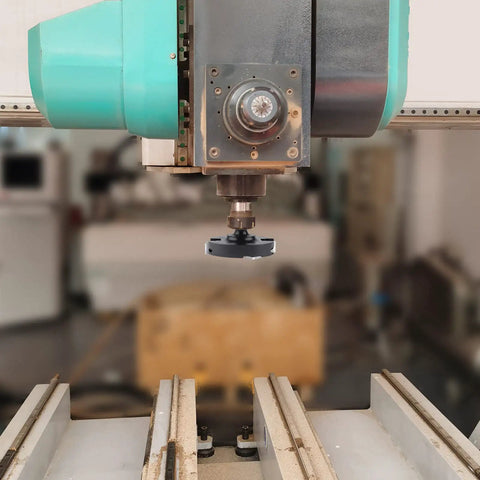 CNC machine with Pro Grade CNC Spoilboard Surfacing Router Bit For Wood With Half Inch Shank And Three Inch Cutting Diameter