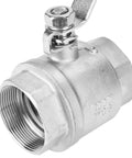 2 Inch 304 Stainless Steel Ball Valve Featuring An Isolated Sealing Surface And Female Thread Full Port Configuration for secure pipeline flow.