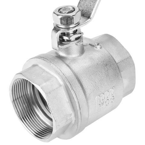 2 Inch 304 Stainless Steel Ball Valve Featuring An Isolated Sealing Surface And Female Thread Full Port Configuration for secure pipeline flow.