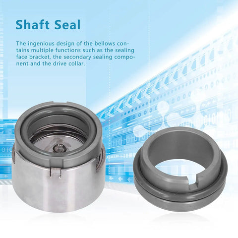 Heavy Duty Graphite And Silicon Carbide Mechanical Seal For Industrial Boiler Feed Pumps Rated At 1.6 MPa displayed from the front.