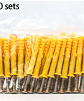 40 sets of Expansion Self Tapping Screws Kit with Stainless Steel Cross Head Screws Wall Anchors M6x40 M6x30