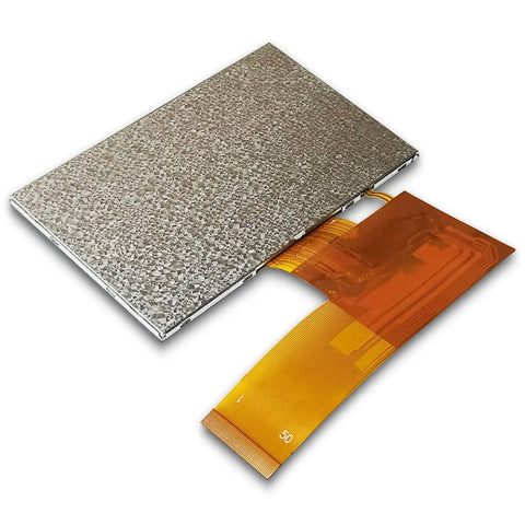 Smooth Touch Display Upgrade With Crisp LCD Panel And Responsive Digitizer Overlay For Industrial Label Printers and Barcode Scanners, showing component with flexible connector.