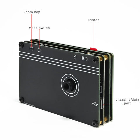 Pocket Friendly Portable Handheld Thermal Camera With Infrared Imaging Non Contact Heat Detector showing switches and ports