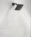 1.75 GPM Square Shower Head With Touch Clean Technology Easy Wipe Calcium Buildup Full Body Spray 5 Inch Square Face