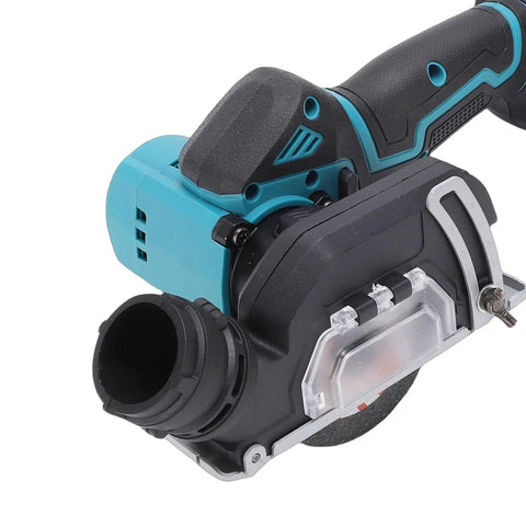 Hotshot Mini Circular Saw Delivers Savage 19000 RPM Rotation For Spark Free Precision Cutting Across Metal Stone And Wood With Detachable Dust Guard.