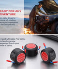 Top Shelf Automatic Car Fire Extinguisher Hardened Aluminum Body slick aerosol canister shown near vehicle engine compartment.