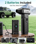 Cordless Electric Air Duster With Swappable Twin Battery Pack 150000 RPM 3 Speed High Velocity Blower for electronics