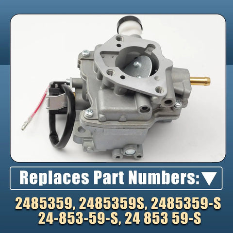 Beefed Up 20HP Carburetor Replacement Kit for Miller Bobcat Welder 225NT 225 Generator Kohler CH20S Powered, replaces 2485359