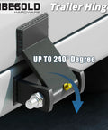 Heavy Duty Weld On Trailer Hinges With Grease Zerk 8 Pack Strap Style Leaf Hinges for Dump Truck Gate with adjustable angle