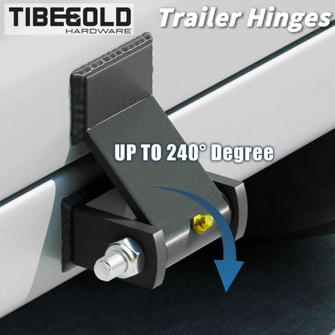 Heavy Duty Weld On Trailer Hinges With Grease Zerk 8 Pack Strap Style Leaf Hinges for Dump Truck Gate with adjustable angle