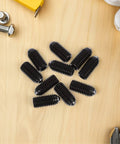 10PC Carbon Steel Ball Head Spring Plunger Grub Screws Featuring Knurled Caps And Load Bearing Springs on a wood surface.