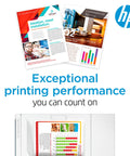 Yellow High-Yield 210X Toner Cartridge That Plays Nice With Color LaserJet Pro 4201 And MFP 4301 Series, showing printed pages.
