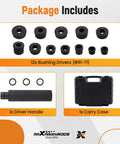 T0220 700R4 Master Pro Grade Bushing Driver Set For GM Transmissions Heavy Duty 700R4 4L60 4L60E 4L65E with carry case and handle