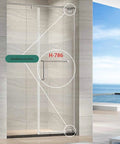 Two Pack Heavy Duty Stainless Steel Glass Shower Hinge With 360 Degree Swivel And Seamless Auto Close For Frameless Bathroom Doors No Sweat Setup Smooth Operation Guaranteed installation location illustration