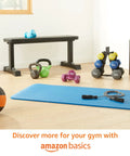 20 Pound Hex Dumbbell With Rubber Encased Cast Iron Core And Non Slip Contoured Handle For Home Gym Strength Training and workout gear on a gym floor