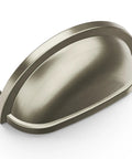 Satin nickel cup handle, 3 inch center, solid core cabinet pulls, vintage style, Upgrade Your Kitchen Game With Solid Core Cabinet Pulls, Satin Nickel Cup Handles For Dressers And Doors, 3 Inch Center Furniture Hardware Featuring Classic Williamsburg Style Vintage Vibes.