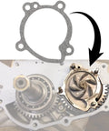 Heavy Duty Water Pump Gasket Seal Rebuild Kit For Polaris Trail Boss 350L And Sportsman 400 Two Stroke Atv Replacement Parts close-up of gasket on engine during assembly